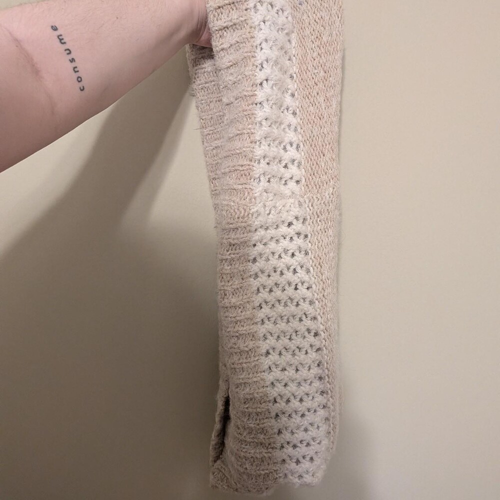 Women's Cream and Tan Cardigan